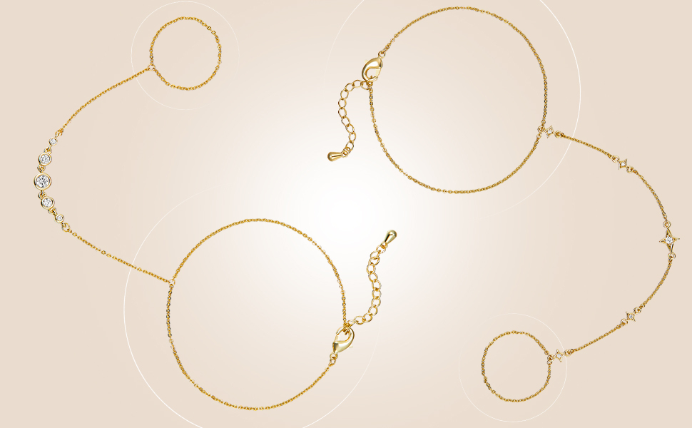 hand jewelry gold hand chain ring bracelet hand chain hand chain bracelet 