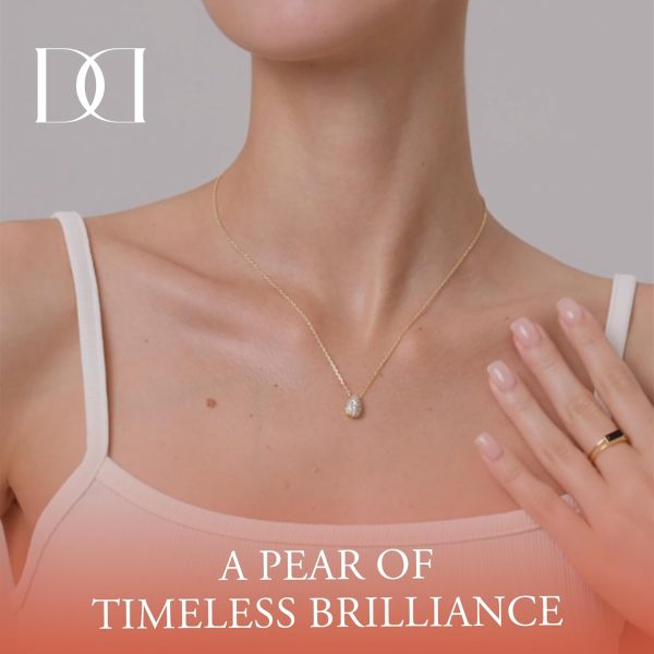14K/18K Gold Plated Teardrop Cubic Zirconia Pendant Necklace for Women | Elegant and Dainty Jewelry | Gold Plated Options | Perfect for Any Occassion or Gifts, 15-18 Inches + 3 Inch extender - Image 2