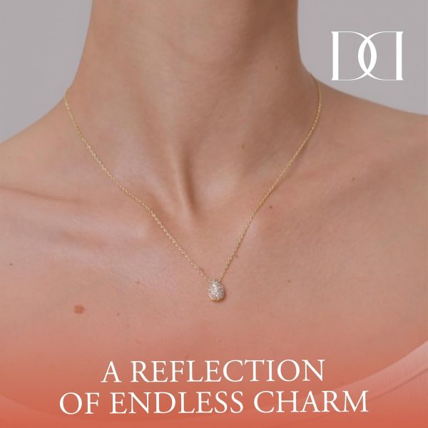 14K/18K Gold Plated Teardrop Cubic Zirconia Pendant Necklace for Women | Elegant and Dainty Jewelry | Gold Plated Options | Perfect for Any Occassion or Gifts, 15-18 Inches + 3 Inch extender - Image 6