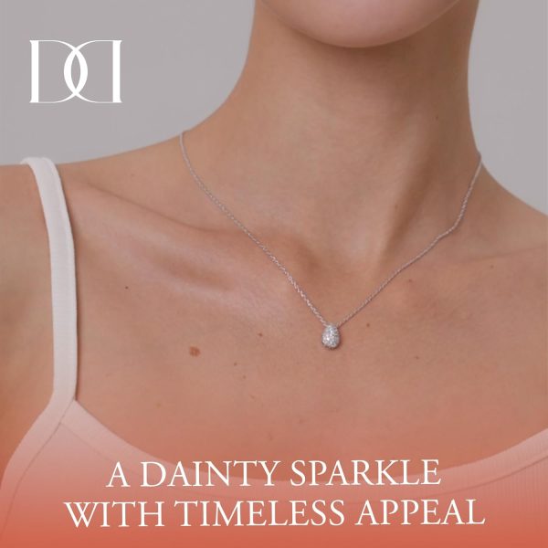 14K/18K Gold Plated Teardrop Cubic Zirconia Pendant Necklace for Women | Elegant and Dainty Jewelry | Gold Plated Options | Perfect for Any Occassion or Gifts, 15-18 Inches + 3 Inch extender - Image 13