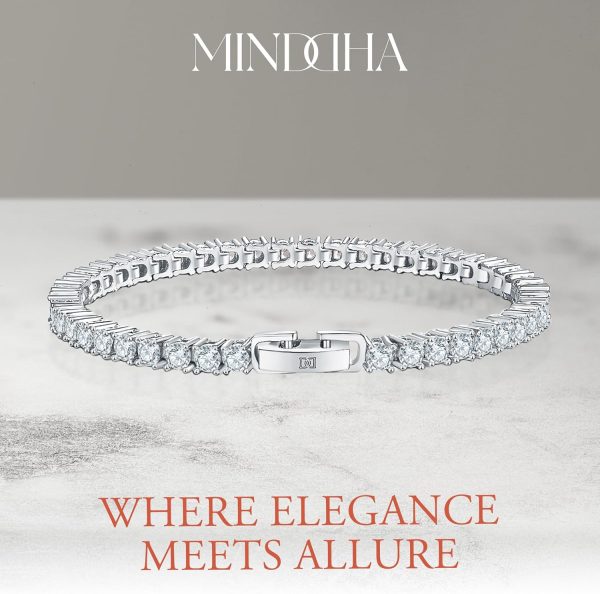 14K Gold/White Gold Plated 2mm 3mm Cubic Zirconia Tennis Bracelet | Silver Bracelet, Gold Bracelet for Women | Classic CZ Bracelet| Size 6-8 Inch - Image 16